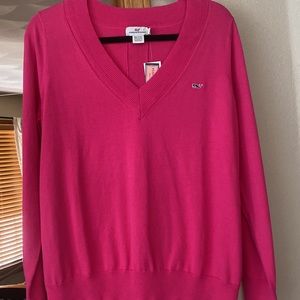 Womens Vineyard Vines PINK Large sweater